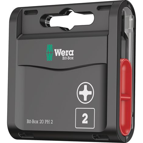 Surtido de puntas 20H con 20 unidades Bits PH2x25mm Wera (1/4)