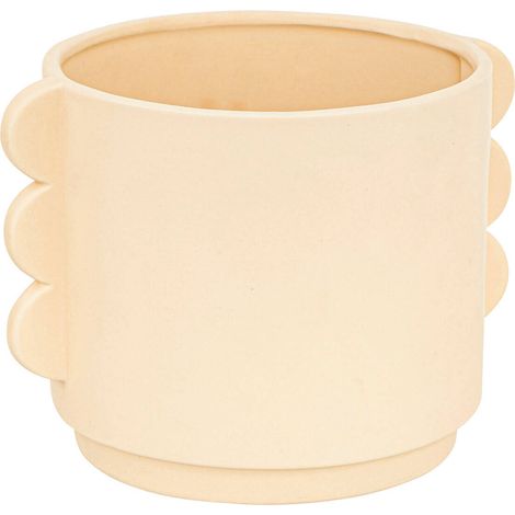 Cache-pot en céramique WAVY BLISS, 18 cm