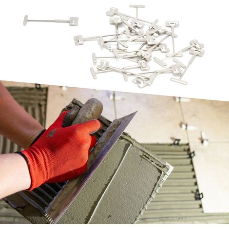 100 Aiguilles en Acier de Rechange pour Niveleur de Carrelage, Murs et Sols, Outils de Construction (1/5)
