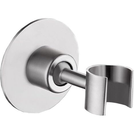 Sollbry Support De Douche Mural, Support De Douche En Acier Inoxydable, Support De Douche Sans Perçage, Support De Pomme De Douche Réglable, Support De Douche Pour Tringle De Douche Dans Salle De Bain (1/5)