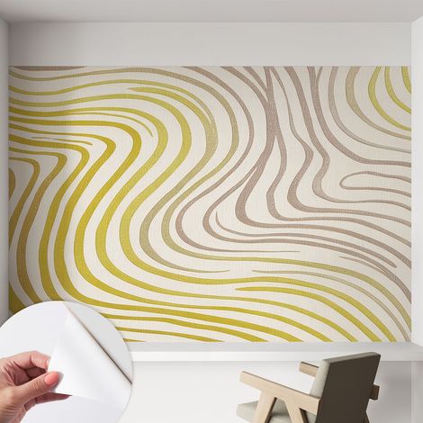 Carta da parati autoadesiva - Fotomurale adesivo - design elegante - stile moderno - Eleganza fluida 152x104 cm (1/5)