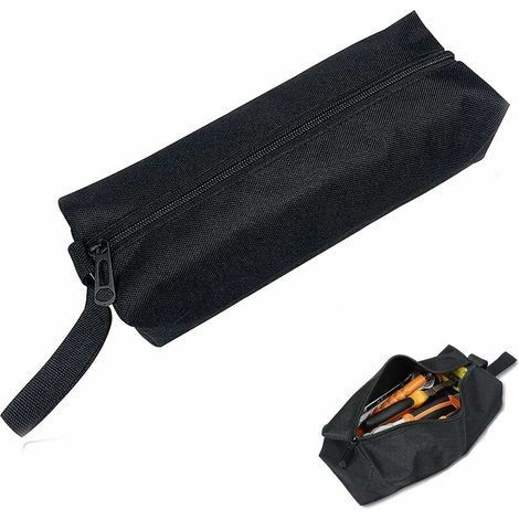 Robuste Werkzeugtasche, vielseitige Tragetasche, leere Werkzeugkastentaschen, tragbare Tragetaschentaschen, tragbare Werkzeugtasche aus Segeltuch, für tragbaren Handwerkzeughalter - 2578,5 cm (schwarz (1/5)