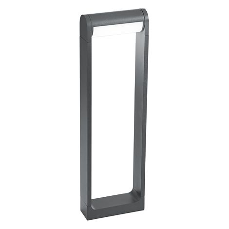 Borne Lumineuse Led Extérieure 12W 3000K, Structure En Aluminium Poudré Anthracite Mat, Design Moderne Et Orientable Ip65 - Marque Perenz Sas (1/3)