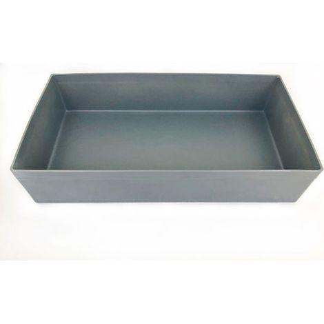 Bac de rétention 57L – Polyéthylène haute densité – Longueur 80 cm – Largeur 40 cm – Hauteur 18 cm – Résistance aux chocs – Plast'Up Rotomoulage (1/3)