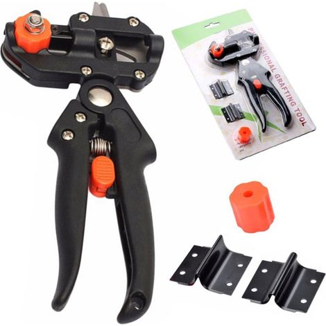 Kit profesional de injerto para árboles frutales de jardín: podadora y cuchillo de injerto 2 en 1 con cuchillas reemplazables. (1/5)