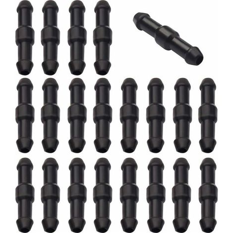 20 Pcs Connecteurs de Tuyaux, Raccord Droit de Tuyau Lave Glace Connecteur Raccord de Tube (1/5)
