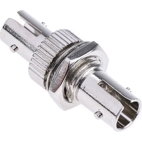 Adaptateur pour fibre optique, ST vers ST Multimode Simplex, Noir ( Prix pour 1 ) (1/3)