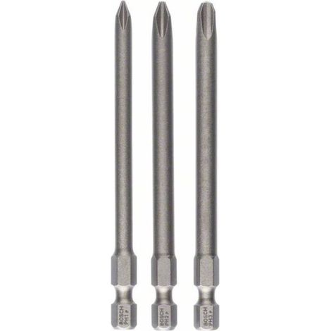 Bosch Accessories 2607001757 Inserto a Croce PH 1, PH 2, PH 3 extra duro E 6.3 3 pz. (1/2)