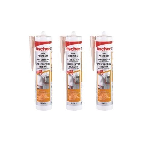 Fischer Bausilicon DBSA 310 gris béton lot de 3 - 573643 (1/5)