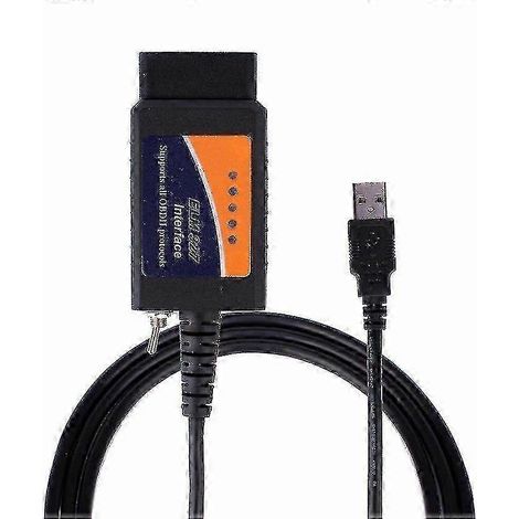 Scanner OBD2 USB Ford Forscan ELM327 pour diagnostics HS-CAN et MS-CAN (1/4)