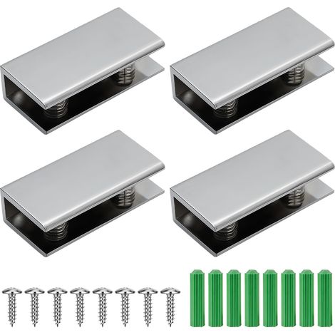 4 Pince à Verre Porte-Verre en Acier Inoxydable,Pince Garde Corps Verre (1/5)