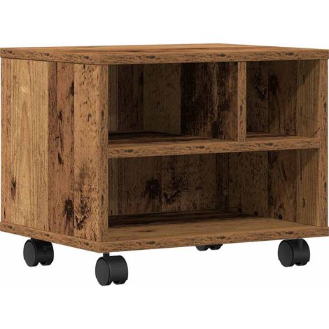 Support d'imprimante Bois ancien 41 x 32 x 33.5 cm