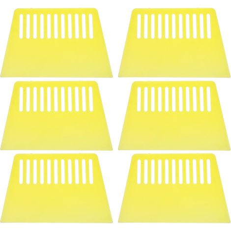 CCYKXA6 Pièces Grattoir à Peinture en Pvc Jaune, Surface Lisse et Facile à Utiliser, pour Décoller le Papier Peint et Projets de Décoration DIY (1/5)
