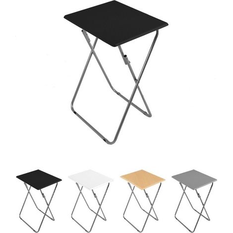 Mesa Plegable Portátil Rectangular – Mesa Auxiliar Abatible 48 x 38 x 66 cm (1/5)