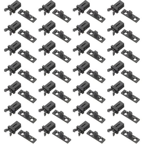 Loquets de rechange en plastique pour couvercle de poubelle, compatibles avec interrupteur autobloquant (1 jeu) (1/5)
