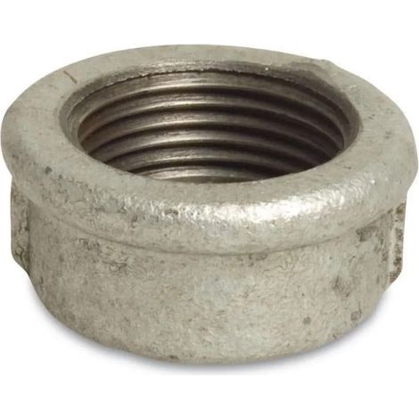 Raccord Fonte Malléable, Bouchon Fileté 1 Pouce, Galvanisé (1/2)