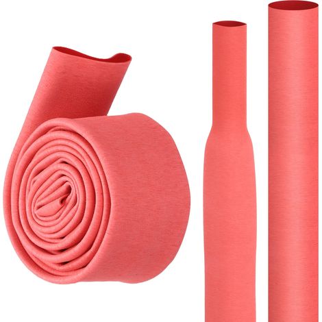 1Pcs 1M 18mm Dia Gaine Thermorétractable Canne Pêche Rouge Givré (1/5)