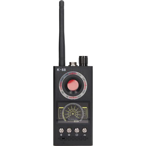 Détecteur de signaux caméra K68 anti-espionnage et anti-surveillance, version améliorée avec fonction anti-localisation, batterie intégrée incluse, détection automatique (1/5)