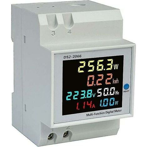 6in1 Ac 40 300V 100A Power Meter Compteur d'énergie électrique Moniteur de puissance (1/5)