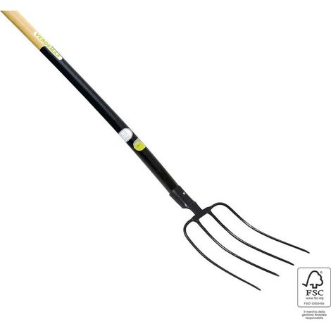 FORCA PER TERRENO 4 DENTI CON MANICO 140CM