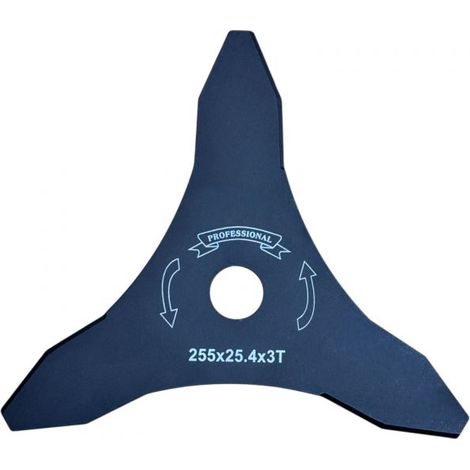 Ricambio Disco Per Decespugliatore 3 Lame Lama 255 mm Foro 25,4 mm 07853