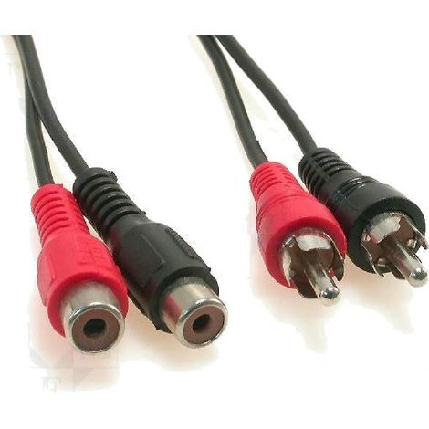 Cable RCAx2 Males et Femelles 1.5m