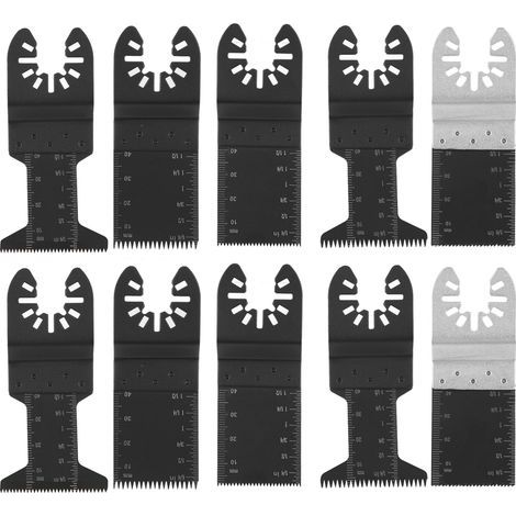 10 Lames de Scie pour Outil Oscillant Multifonction, Compatibles Bosch Dremel Fein (1/5)