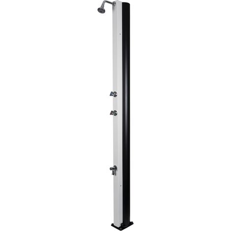 Douche de jardin solaire Blanche avec rince pieds 30L (1/5)