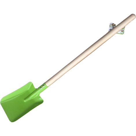 Bêche pour enfant en bois et métal vert 70cm