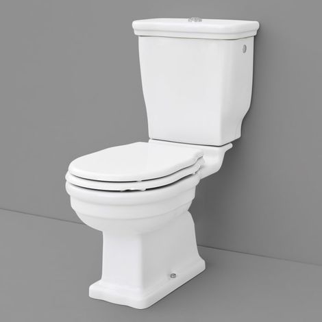 Kronenbach Iota 2.0 Stand-WC Tiefspüler mit Abgang senkrecht inkl. WC-Sitz und Spülkasten (1/2)
