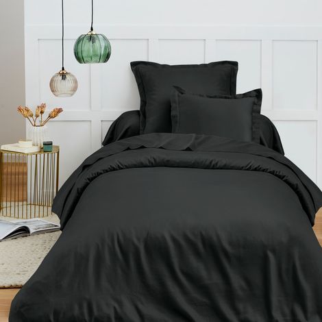 Housse de couette 140 x 200 cm "Prémium" pour lit 1 place - Prémium Truffe - Prémium Truffe - (1/4)