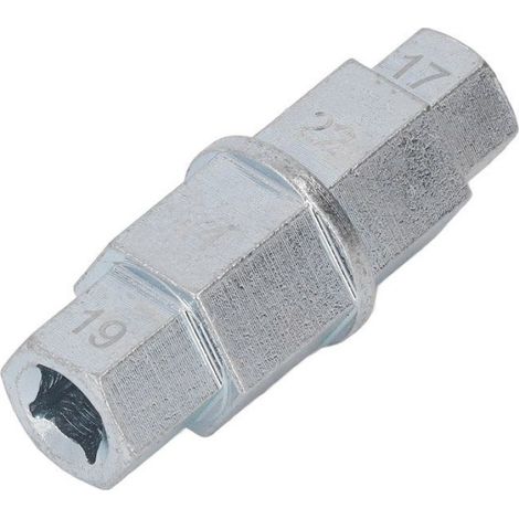 Vvikizy outil de roue d'essieu de moto Outil d'essieu hexagonal pour moto, clé de retrait de broche de bricolage douille Argent (1/5)