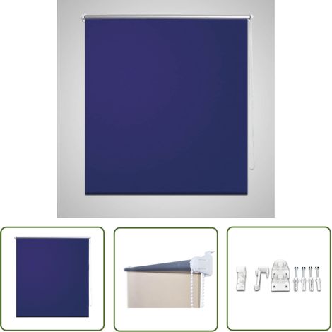 Store enrouleur occultant 140 x 230 cm bleu - Store Enrouleur Occultant - Rideau Obscurcissant - Store Intérieur - Décoration Intérieure - Chambre À Coucher (1/4)