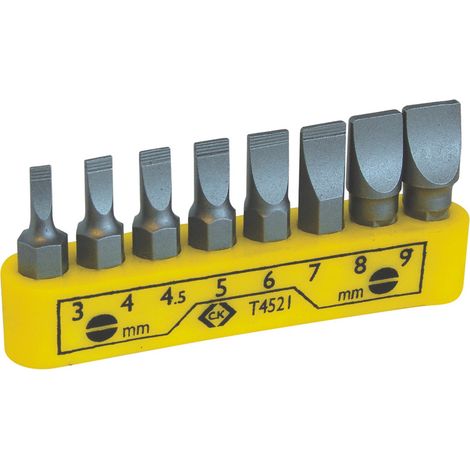 C.K T4521 Bit-Set 8teilig Schlitz
