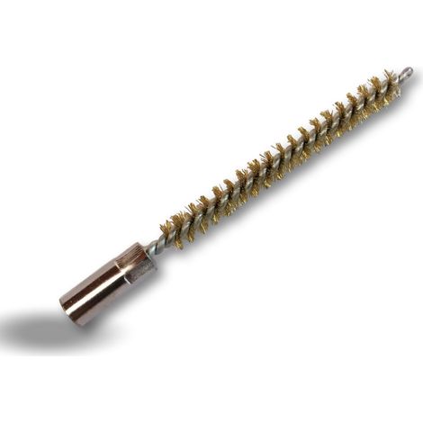 Ecouvillon LAITON Condenseur  Lot de 10  Ø 8 mm  Raccord laiton taraudé M6 femelle  Torsade en acier galvanisé  Brosse nettoyage paroi tube alésage  Kibros 4TCL8x10 (1/4)