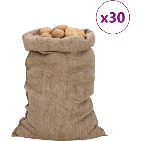 vidaXL Sacs en jute 30 pcs 60x105 cm 100 % jute 340 g/m² (1/5)