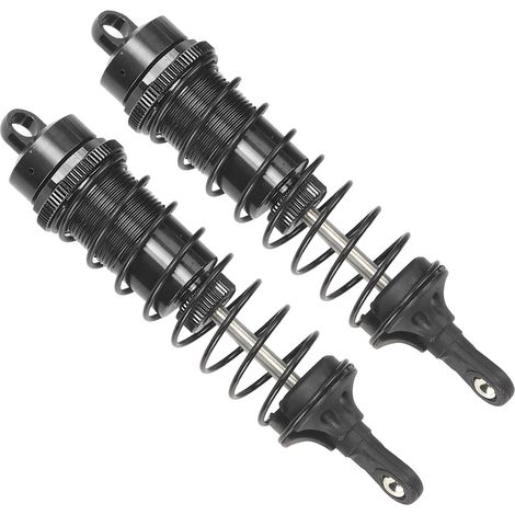 F81004 Stoßdämpferfeder aus Aluminiumlegierung, 125 mm, für TRAXXAS SLASH 2WD RC-Car, Schwarz (1/5)