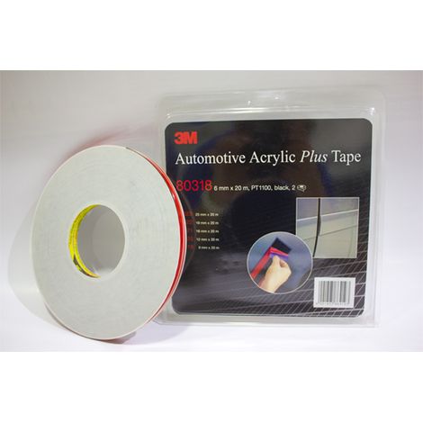TAPE 3M 80318 biadesivo blasig BLACK 6 mm x 20 m PCS.2
