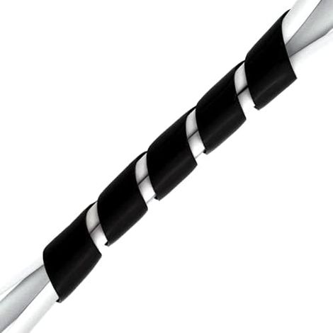 Cache Câble Universel en Spirale Diamètre Entre 6 mm - 60 mm Longueur : 10 m (1/5)