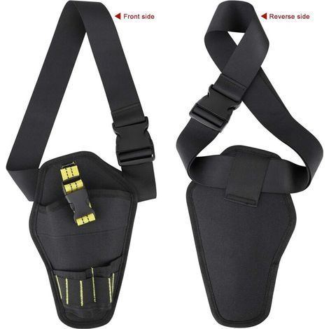 Ceinture Porte Outil,Outil holster ceinture avec Ceinture Ajustable et Boucles Ouvertes pour Ranger les Outils et Perceuse (1/5)