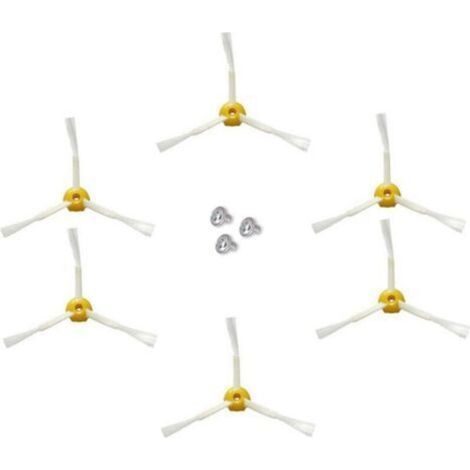 ALLIANDISSide brush for iRobot Roomba 500 600 700 series (Yellow, 6 pieces 3-arm side brush) (1/4)