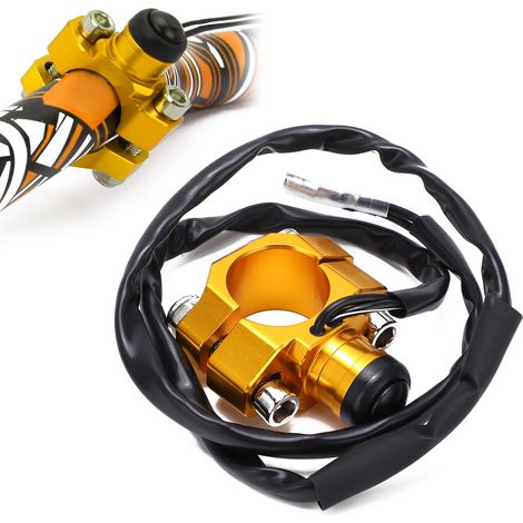 Universeller CNC-Start/Stopp-Schalter für Motorradmotoren mit Sockel (1/5)