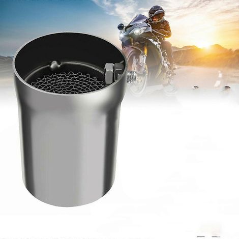 Silencieux d'échappement universel pour moto de 48 mm, insert amovible, 1 pièce, argent (1/4)