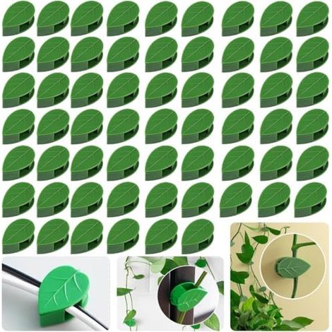 40 Pièces Attache Plante Grimpantes Universelles - Support de Fixation Végétale Réglable pour Vignes/Légumes/Murs/Bureau Câbles Horticoles Durable Jardin Extérieur/Intérieur (1/5)