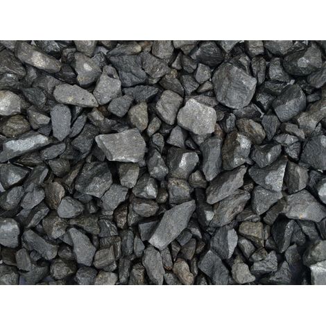 Gravier décoratif marbre noir 8/12 – Sac de 25kg – Pour aménagement extérieur et paillage minéral – Provenance Italie