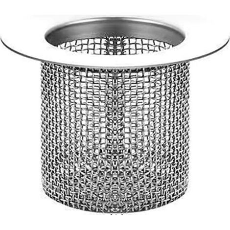 Lot de 6 crépines de sol en acier inoxydable, récupérateur de cheveux réutilisable, filtre de douche, crépine d'évier, salle de bain/cuisine, hauteur (5,5 × 3,5 × 4 cm) (1/4)