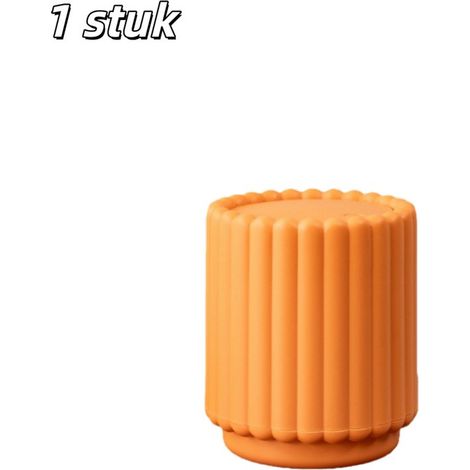 pièce - Poubelle - Petite poubelle - Cylindrique - Avec couvercle - Poubelle fermée pour utilisation intérieure dans la cuisine - Convient pour la collecte des déchets dans la cuisine, la chambre à co (1/5)