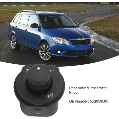Commutateur de rétroviseur ABS 5JB959565 - Bouton de réglage pour Fabia, Rapid, Roomster (1/5)