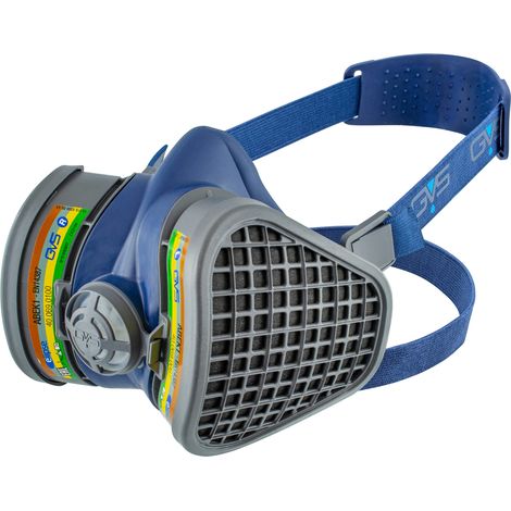GVS SPR487 Maschera Elipse con filtri sostituibili ABEK1 per Molteplici Gas e Vapori, S/M (1/2)