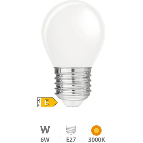 Lampadina led in vetro 4W E27 6500K (1/2)